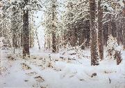 Ivan Shishkin Winter oil painting